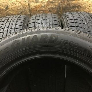 YOKOHAMA ice GUARD iG60 205/55R16 16インチ スタッドレス 4本 2018年製 カローラスポーツ アコードワゴン リーフ等　(VTB369) クレジットカード QR決済可能