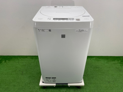 シャープ/ＳＨＡＲＰ　全自動洗濯機　４.５ｋｇ　高濃度洗浄　槽洗浄　２０１９年製　メーカー保証付き　ＥＳ－Ｇ４Ｅ６－ＫＷ