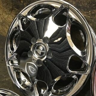 G-CORPORATION LUFTBAHN ルフトバーン 社外ホイール 17インチ 4本 7J5HPCD114.3+38 メッキ アルファード ハリアー等　(VHA272) クレジットカード QR決済可能