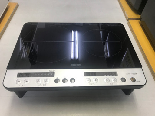 【リサイクルサービス八光　田上店　安心の3か月保証　配達・設置OK】アイリスオーヤマ　IHC-W12SP-B ブラック(IH調理器　2019年製)