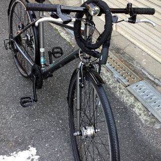 BRIDGESTONE TB1[ティービーワン]27吋 クロスバイク アルミ/7speed/点灯虫/マットグレー