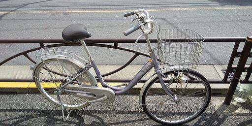 ◆リユース・リビルド自転車・24インチ・ブリヂストン・スーパーライト・パープル