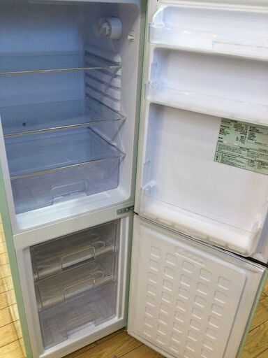 安心1年保証付】IRIS OHYAMA ﾚﾄﾛ調ﾃﾞｻﾞｲﾝ2ﾄﾞｱ冷蔵庫 PRR-142D-LG