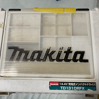 【ネット決済】マキタ　インパクト　白プラスチックケース　TD13...