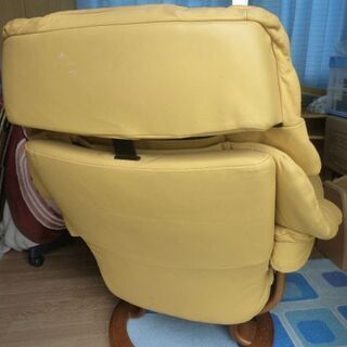 高級　エコーネス　オットマンチェア　本革　定価42万円