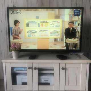 【ネット決済】カントリーなテレビ台とテレビセット