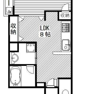 ★1Ｒ・家賃5.4万円・フリーレント３ヶ月★プランティーヌ高崎1Ｆ − 群馬県