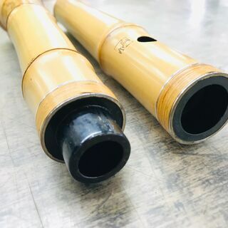 容山作 尺八 48cm 1印 藤巻き銀三線