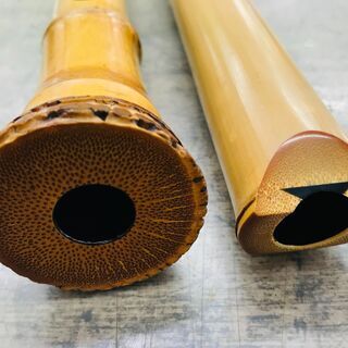 容山作 尺八 48cm 1印 藤巻き銀三線