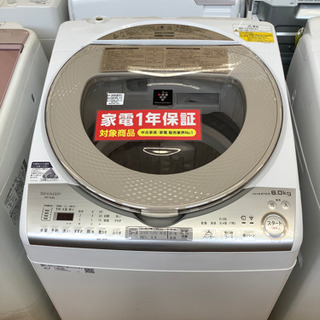 安心の一年間返金保証！SHARP（シャープ）の洗濯機です。