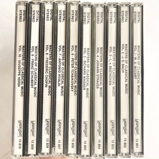 【ネット決済・配送】クラシック　有名作曲家　名曲集　モーツァルト　バッハ　ベートーヴェン　シュトラウス　ワーグナー　チャイコフスキー　ヴィヴァルディ　ショパン　シューベルト　ヴェルディ　全10巻　音楽　CD シリーズ Masters of Classical Music Home classic CD music