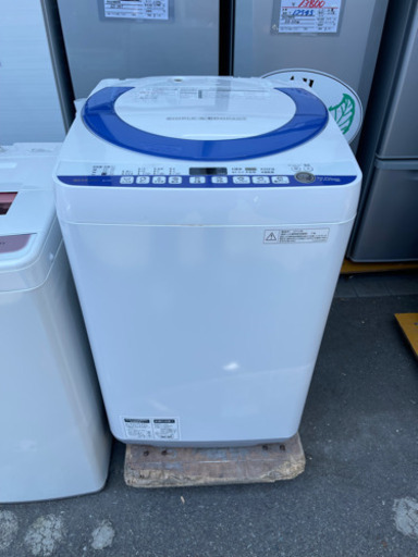 洗濯機 シャープ 2015年製 7kg 給水ホース付自社配送時代引き可※現金、クレジット、スマホ決済対応※【3ヶ月保証★送料に設置込】