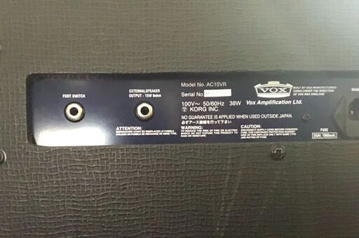VOX AC15-VR フットスイッチセット