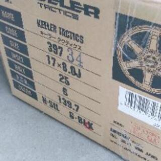 ■新品箱入■weds KEELER TACTICS 4本 17インチ 6H 8J +25 ウェッズ　キーラータクティクス