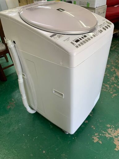 ★SHARP★洗濯機 乾燥付き ES-TX800 ゴミ取りネット新品 洗濯8kg 乾燥4.5kg プラズマクラスター 2011年
