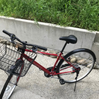 クロスバイク6段変速カゴ付き
