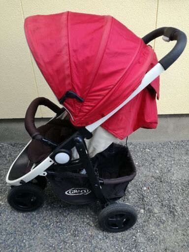 GRACO シティトレック3輪 ベビーカー レッド