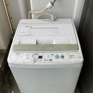 洗濯機 6L SANYO ASW-60B(W)「パナソニック」