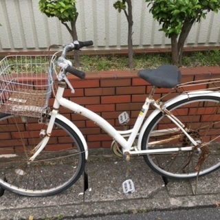 (chariyoshy 出品)27インチ自転車　白