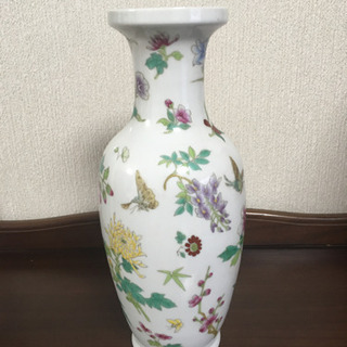 花瓶(花柄・陶器)
