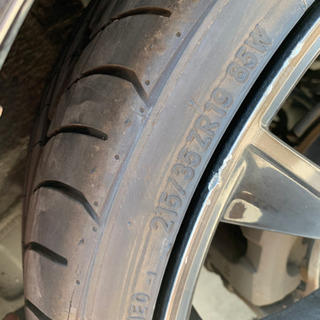 3DS コスモブラック-19インチ　タイヤホイールセット　PCD100