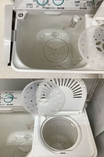 AQUA/アクア 3.5kg 二槽式洗濯機 2016年製 AQW-N350【ユーズドユーズ 