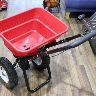 その他 【苫小牧バナナ】良品 手押し式 肥料散布機 30L 散布量調節 