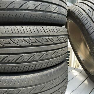 受付終了】16インチ S-HOLDラグナ 100x4穴 +42 タイヤ/ホイールセット 