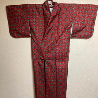 5MKO417 着物 ナイロン 美品 小紋 袷着物 和服