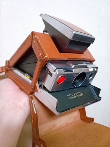 POLAROID ポラロイド SX-70 FRISTモデル　希少なレザーケース（速写ケース）付き