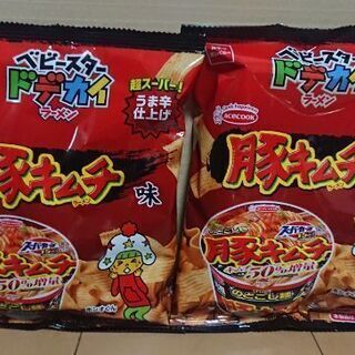 ベビースタードデカイラーメン 豚キムチ味 2袋