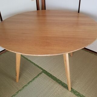 円形ダイニングテーブル 120cm 大川家具