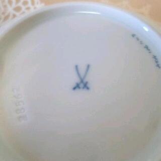 未使用★マイセン★Meissen★青い花 カップ＆ソーサー ２客セット