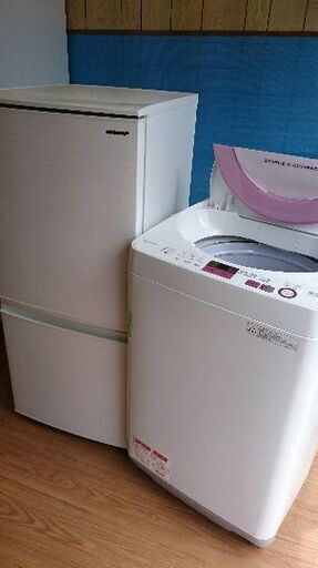 新生活お買い得セット！！シリーズ３０　シャープ　 SJ-D14E-W　2ドア冷凍冷蔵庫137L つけかえどっちもドア 2019年製・シャープ ES-GE6A-P 全自動洗濯機　6.0Kg 2017年製　2点セット！！