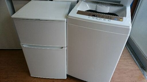 只今、商談中です。！！新生活お買い得セット！！シリーズ３２　アイリスオーヤマ　IRR-A09TW-W　2ドア冷凍冷蔵庫　90L　2019年製・アイリスオーヤマ IAW-T502EN 全自動洗濯機 5.0Kg 2019年製 2点セット！！