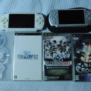 PSP本体2台　ジャンク　プレイステーションポータブル　ゲームソフト