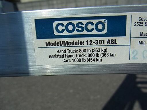 ☆COSCO アシストカート ハンドトラック 2WAY 363-454kg 12-301ABL