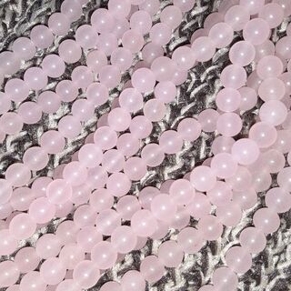 恋愛のパワーストーン　天然石　ローズクオーツSサイズ　１２本ルース