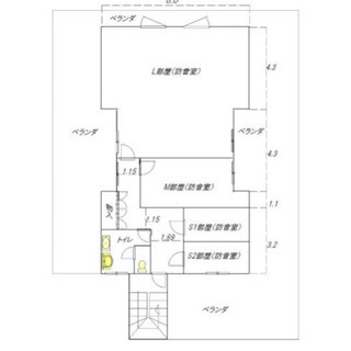 ★貸店舗・事務所★西山台３丁目　２階９６．３２㎡　元音楽教室　防...