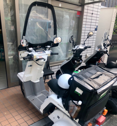 【最終値下げ!早い者勝ち！】ジャイロX 2スト　青ナンバー状態良好　ウーバー　出前館　デリバリー　配達 最終値下げ!早い者勝ち！】ジャイロX 2スト 青ナンバー状態良好