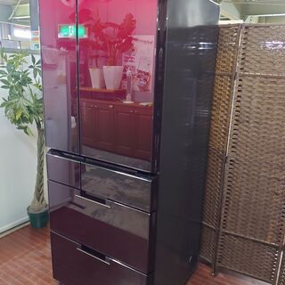 hシャープ 6ドア冷凍冷蔵庫 601L 自動製氷 プラズマクラス...