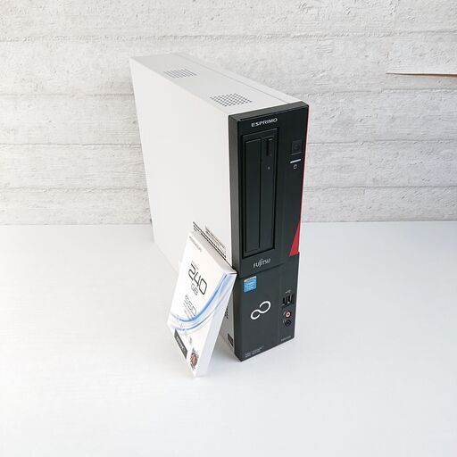 【動作確認済】FUJITSU ESPRIMO D551/GX デスクトップPC Celeron G1610 SSD 新品 240GB メモリ 8GB ホワイト パソコン