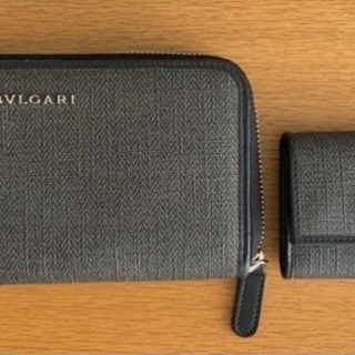 【ネット決済・配送可】ブルガリの長財布とキーケース