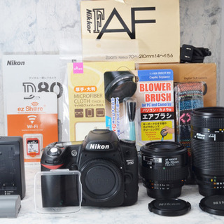 初心者向け●Wi-Fi転送●Wレンズ●使いやすい●ニコン D80 1ヶ月動作保証あり！