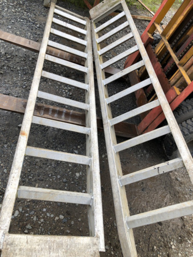 アルミ梯子はしご 2本 はしご ラダー 重機 農機等