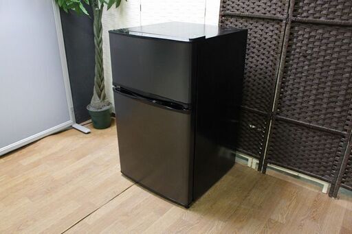 桜の花びら(厚みあり) MAXZEN 冷蔵庫 90L ガンメタリック ブラック
