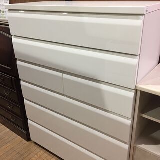 【愛品館市原店】ニトリ WISH3 100HC 6段チェスト【管...