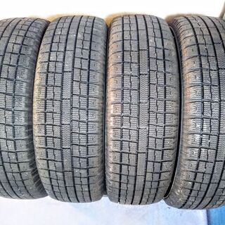 冬 ハスラー スズキ 14インチ【富山】スズキ純正アルミ仕様 165/65R14 日本製 トーヨー 中古(社外アルミホイール 非純正品）4本