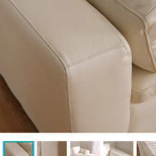 ソファー 右カウチ ニトリ 白革高級 ホワイト L字ソファー