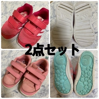 【ネット決済】キッズ　アディダス　リーボック　靴　ピンク　12c...